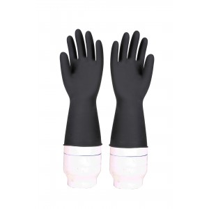 Black Latex Industrial Gloves