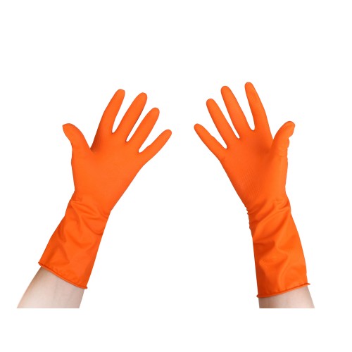 Latex Household Gloves_Orange